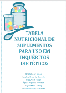 manual suplementos nutricionais
