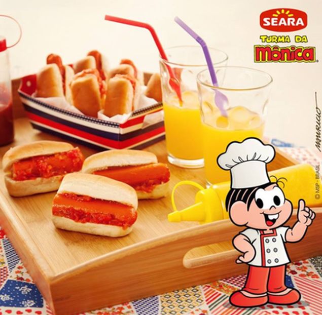 Imagem de anúncio de salsicha da Seara no Facebook