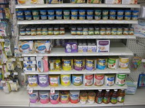 formulas infantis prateleiras